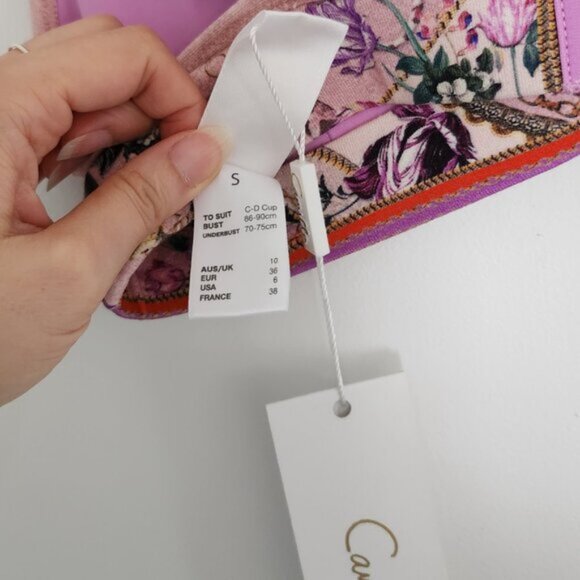 Camilla Mad As A Snake Crop Top Soft Bra Bralette Small CD b57 - Picture 9 of 10